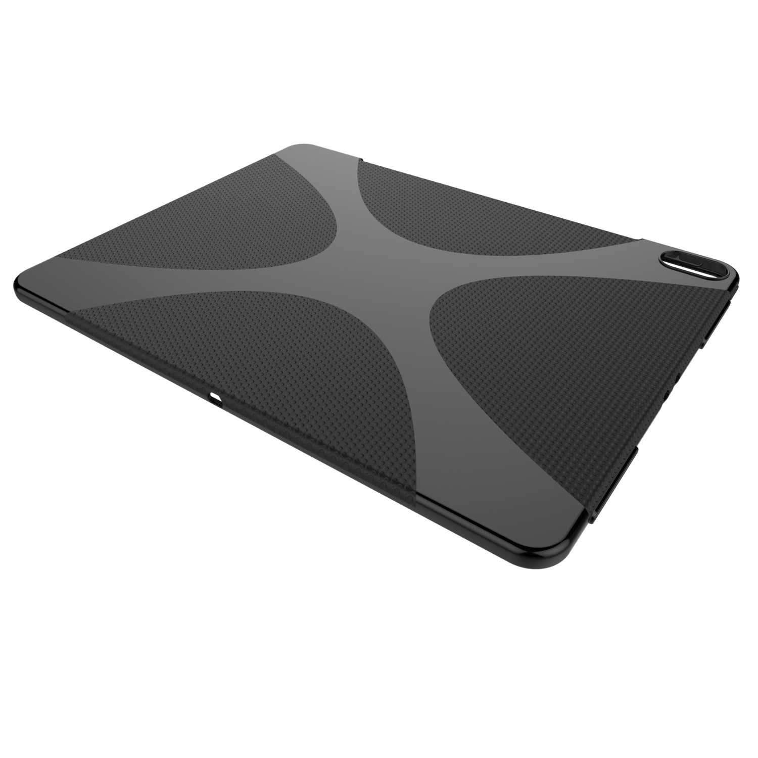 Luvvitt iPad Pro 12.9 Case X Design Wireless Compatible Flexible TPU Cover Black