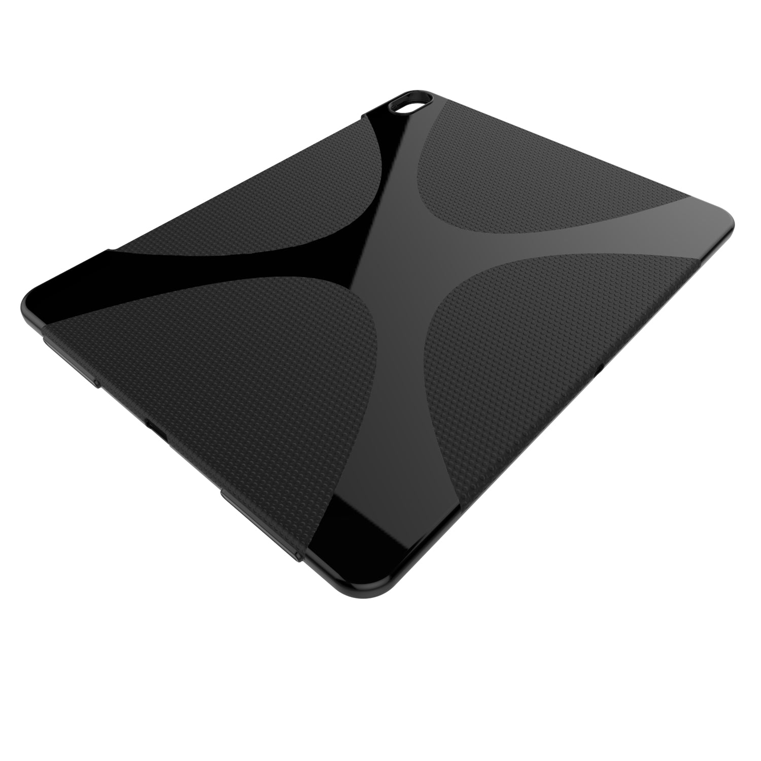 Luvvitt iPad Pro 12.9 Case X Design Wireless Compatible Flexible TPU Cover Black