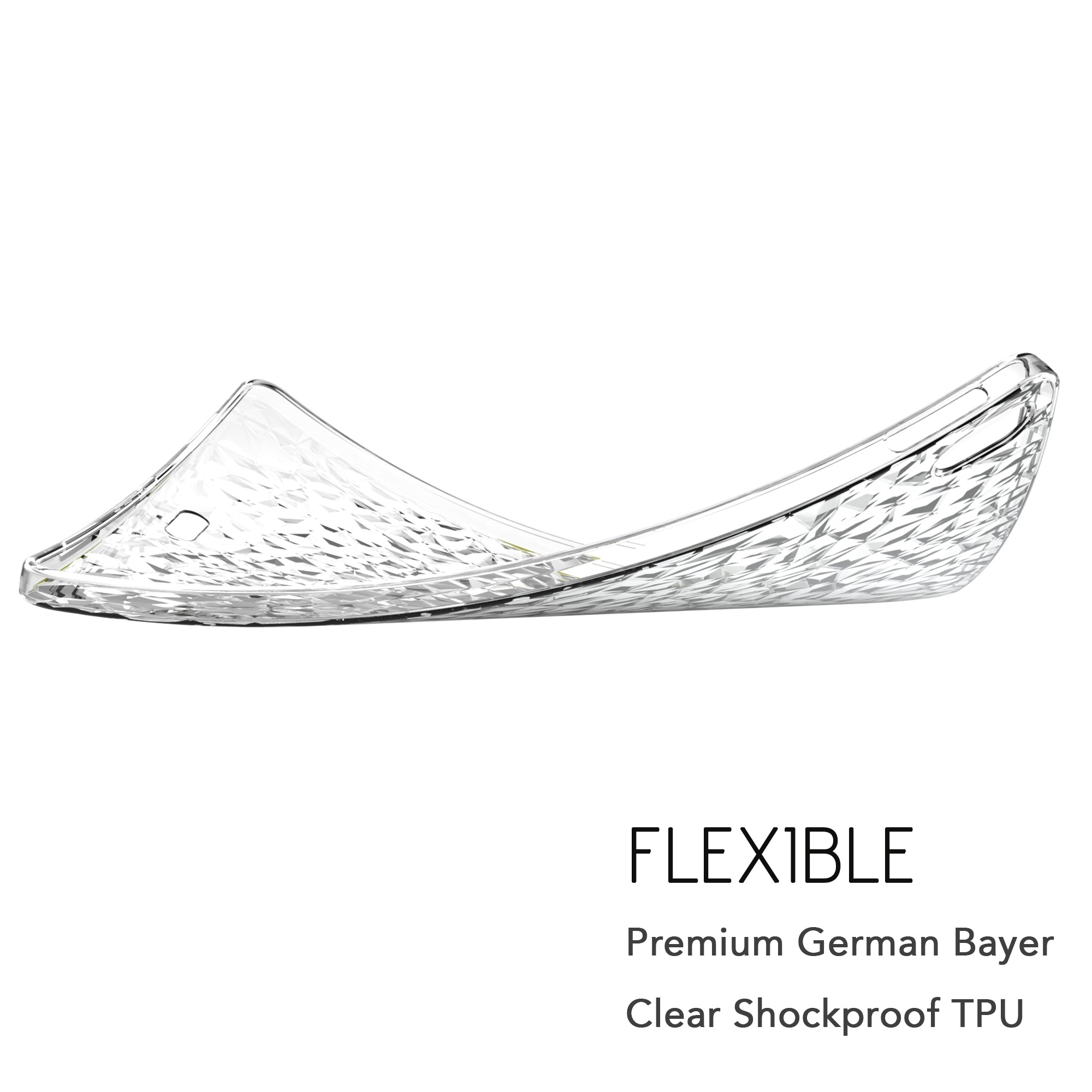 Luvvitt iPad Pro 11 Case CLEAR DIAMOND Flexible TPU Back Cover for 2018 - Clear