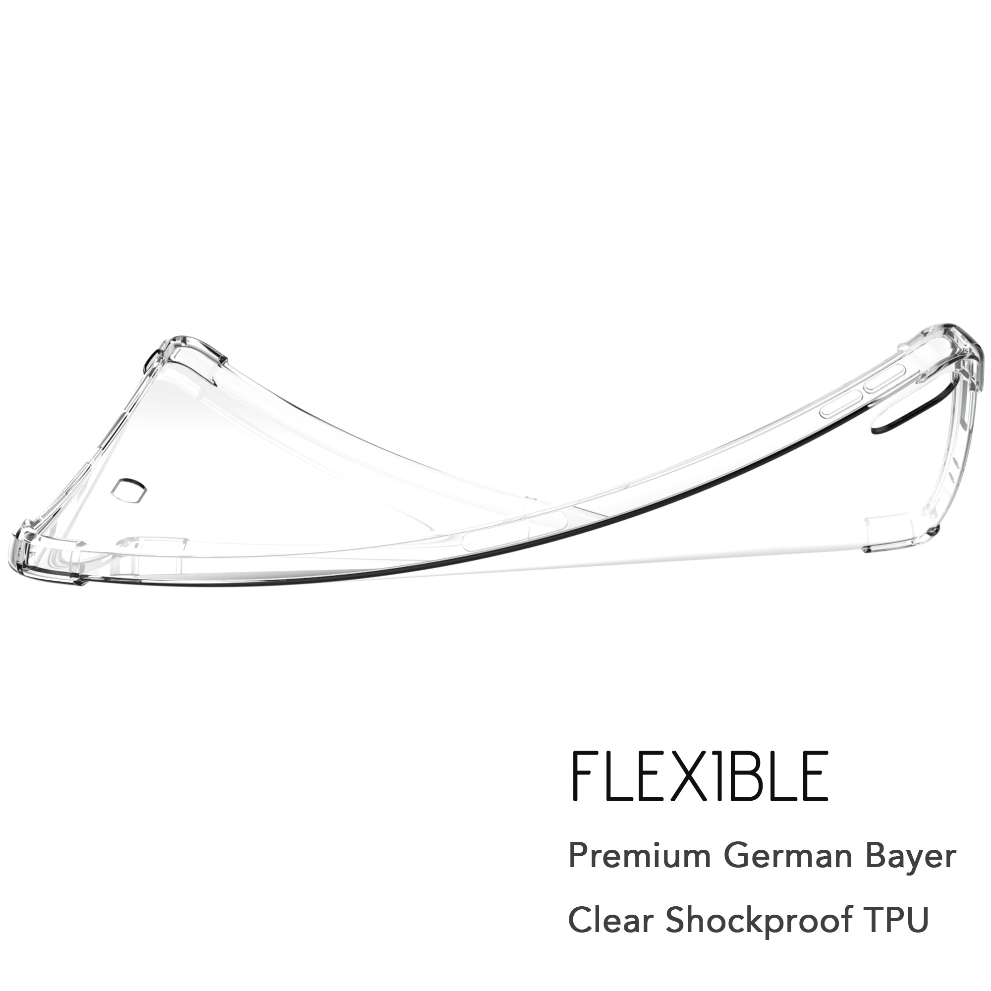 Luvvitt iPad Pro 11 Case CRYSTAL VIEW Flexible TPU Slim Back Cover 2018 - Clear