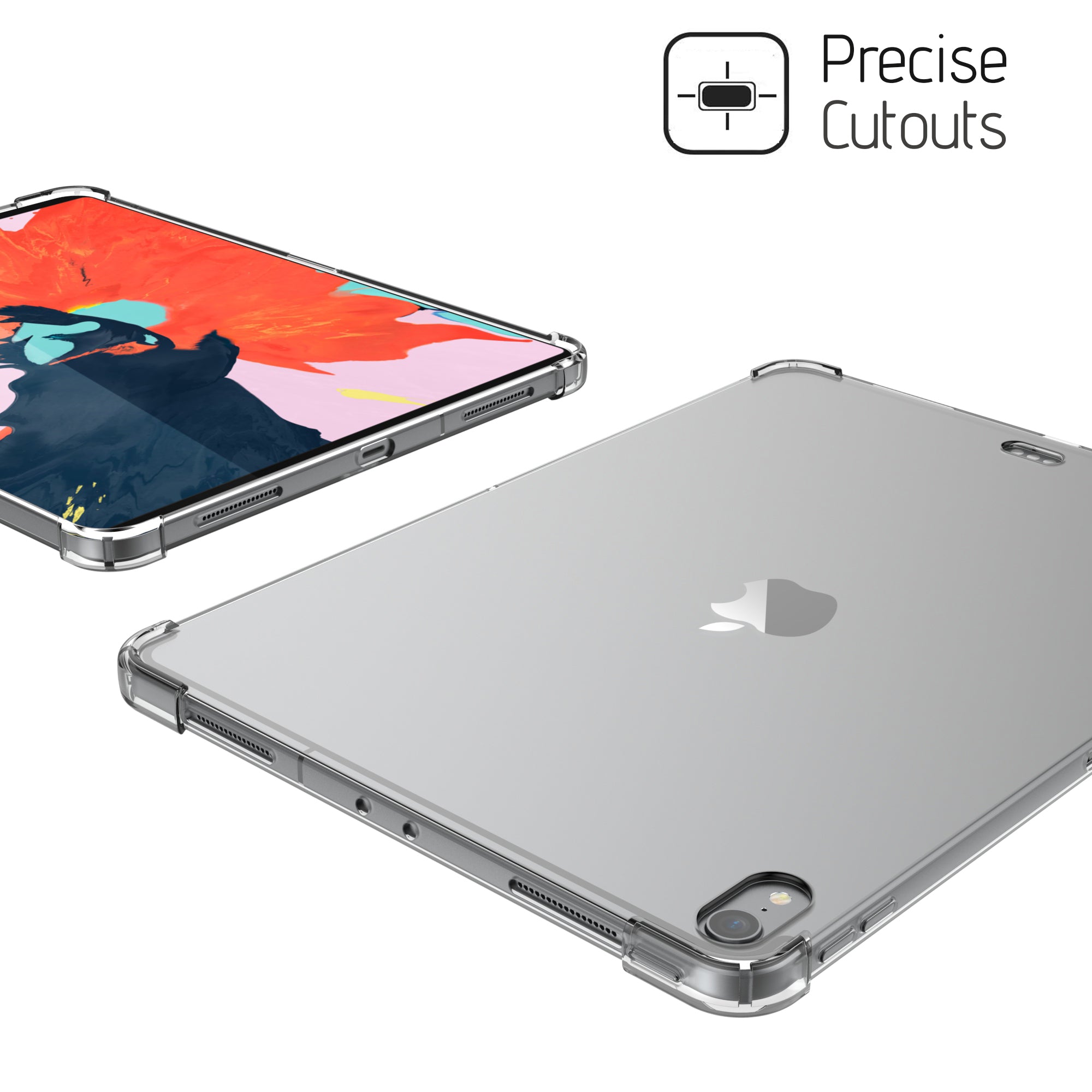 Luvvitt iPad Pro 11 Case CRYSTAL VIEW Flexible TPU Slim Back Cover 2018 - Clear