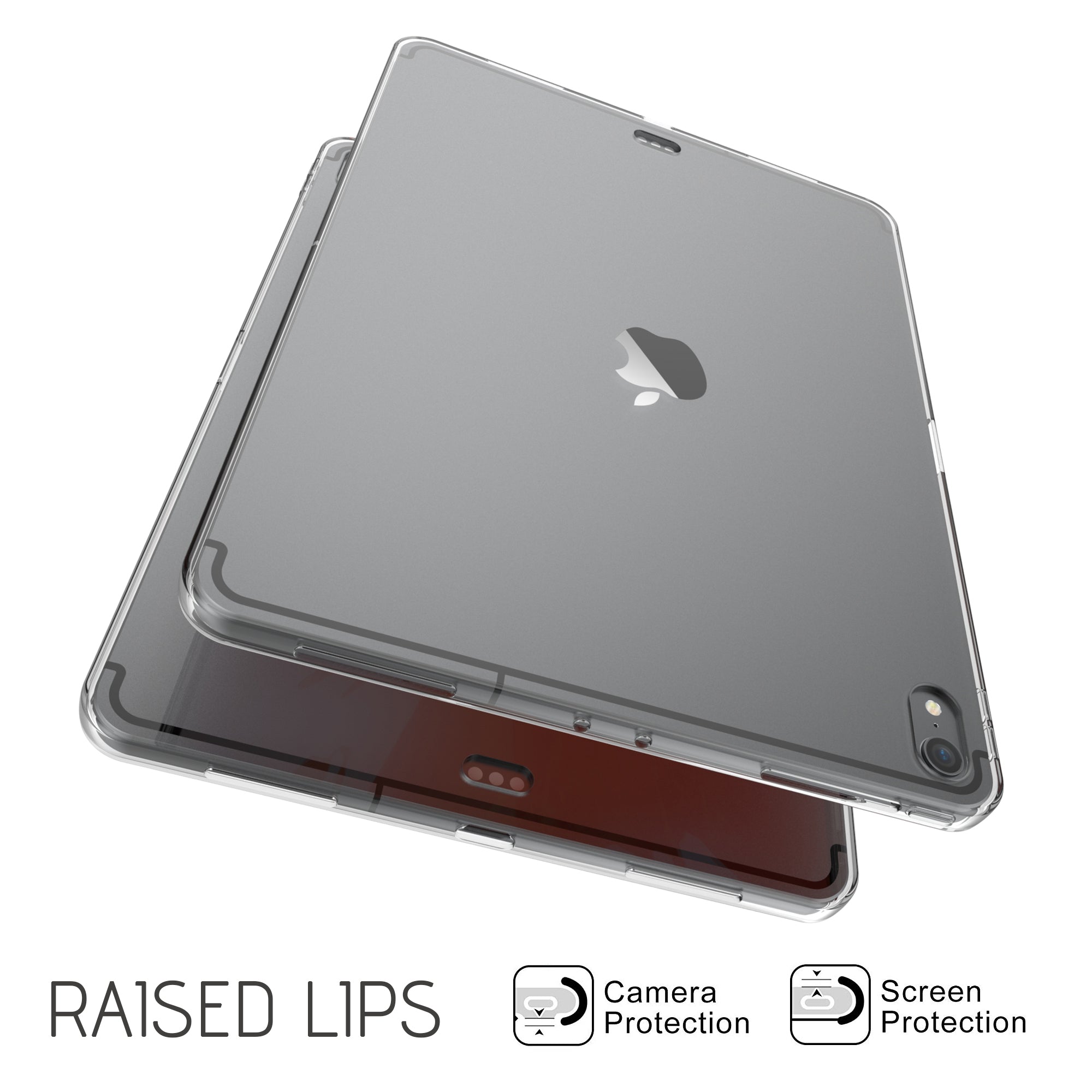 Luvvitt CLARITY Case TPU Flexible Cover for Apple iPad Pro 12.9 in 2018 - Clear