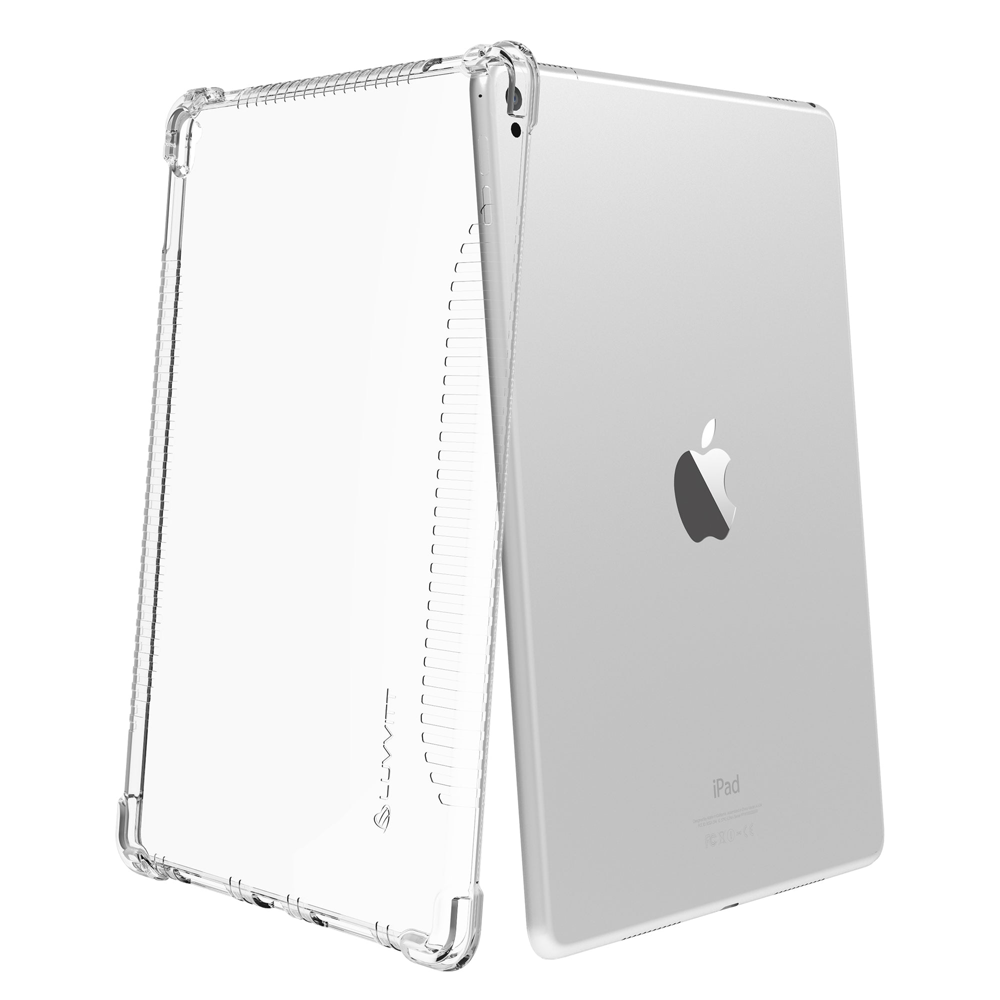 LUVVITT CLEAR GRIP Soft Skin TPU Rubber Back Cover for iPad Pro 9.7 inch - Clear