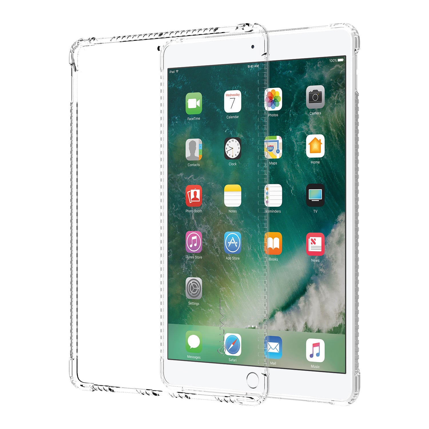 LUVVITT CLEAR GRIP Flexible TPU Rubber Back Cover for iPad Pro 12.9 (2017) Clear