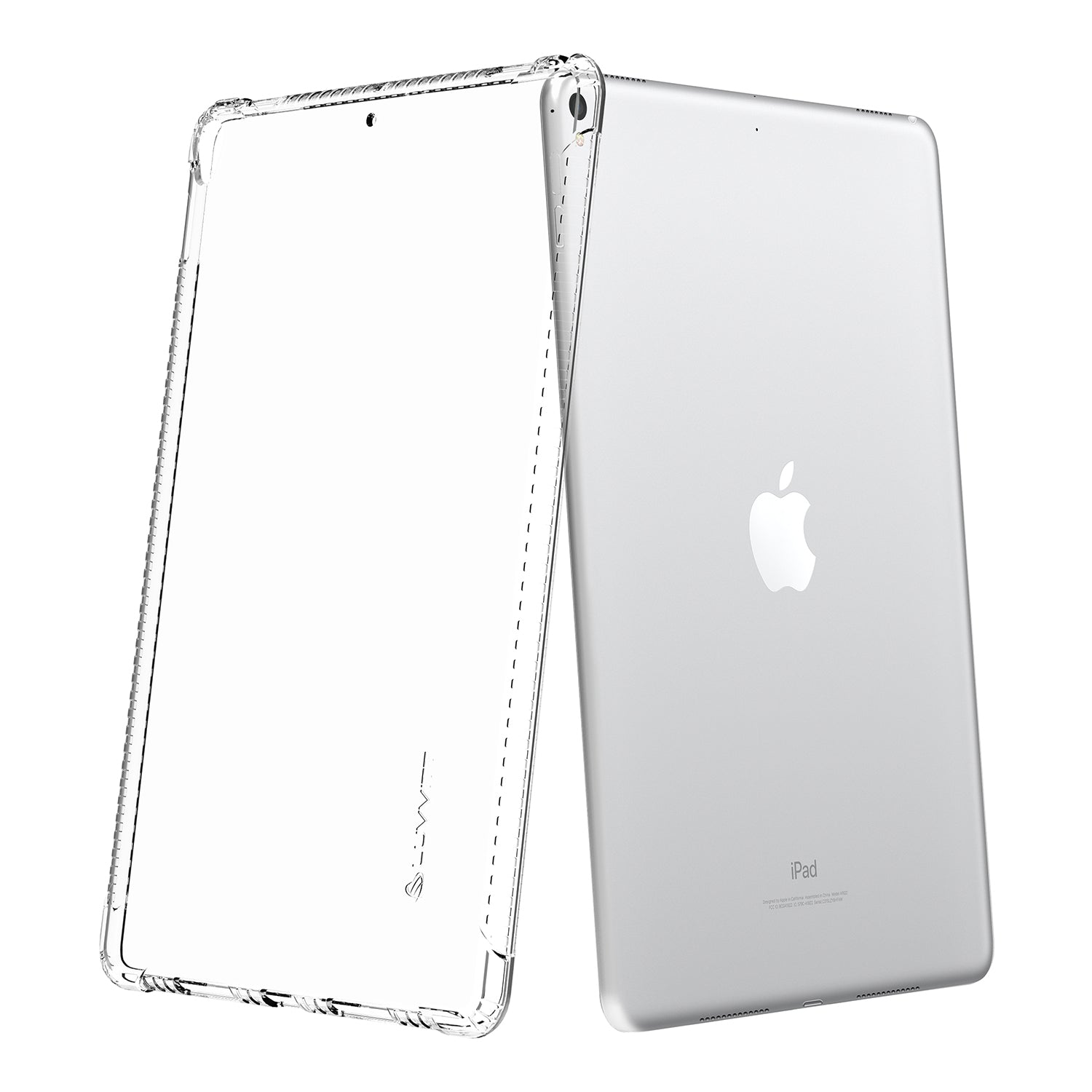 LUVVITT CLEAR GRIP Flexible TPU Rubber Back Cover for iPad Pro 12.9 (2017) Clear