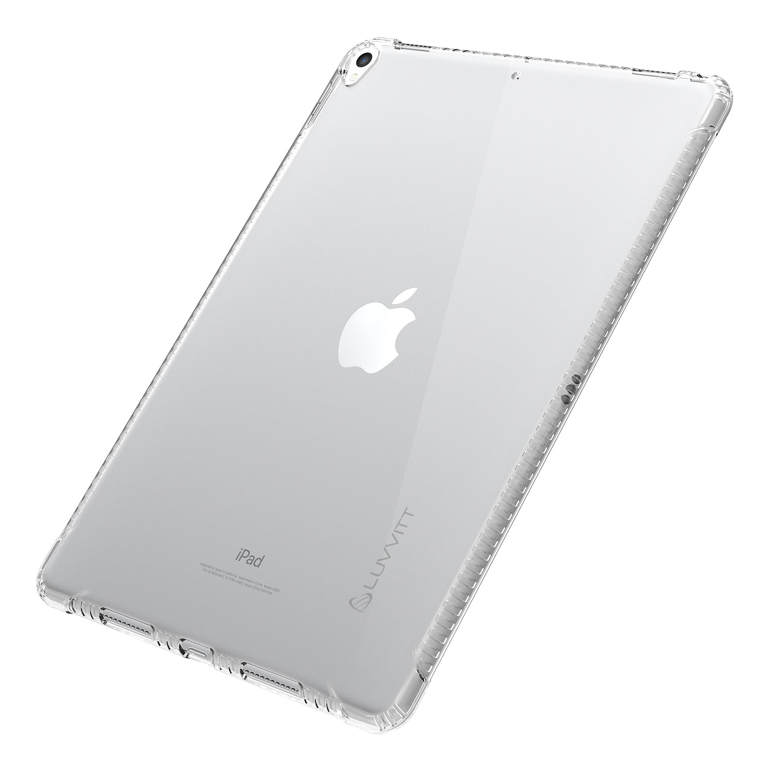 LUVVITT CLEAR GRIP Flexible TPU Rubber Back Cover for iPad Pro 12.9 (2017) Clear