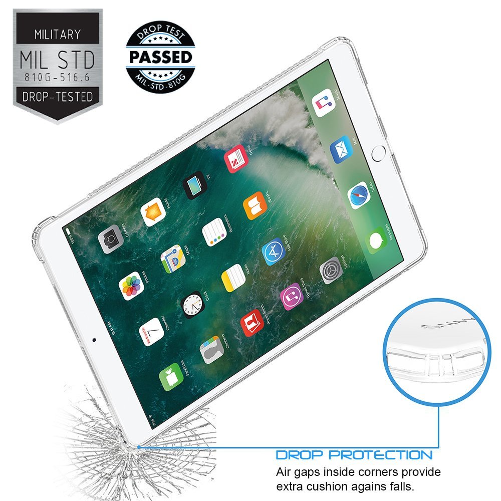 LUVVITT CLEAR GRIP Smart Cover Compatible Case for Apple iPad Pro 10.5 in 2017 and iPad Air 3 2019