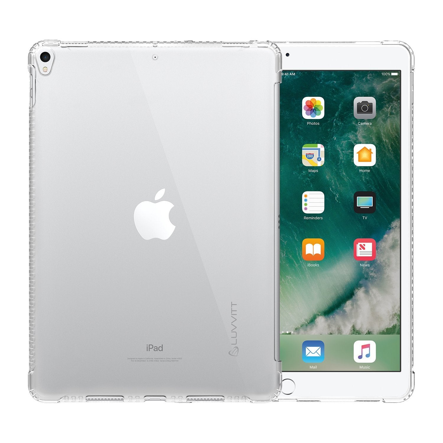 LUVVITT CLEAR GRIP Smart Cover Compatible Case for Apple iPad Pro 10.5 in 2017 and iPad Air 3 2019