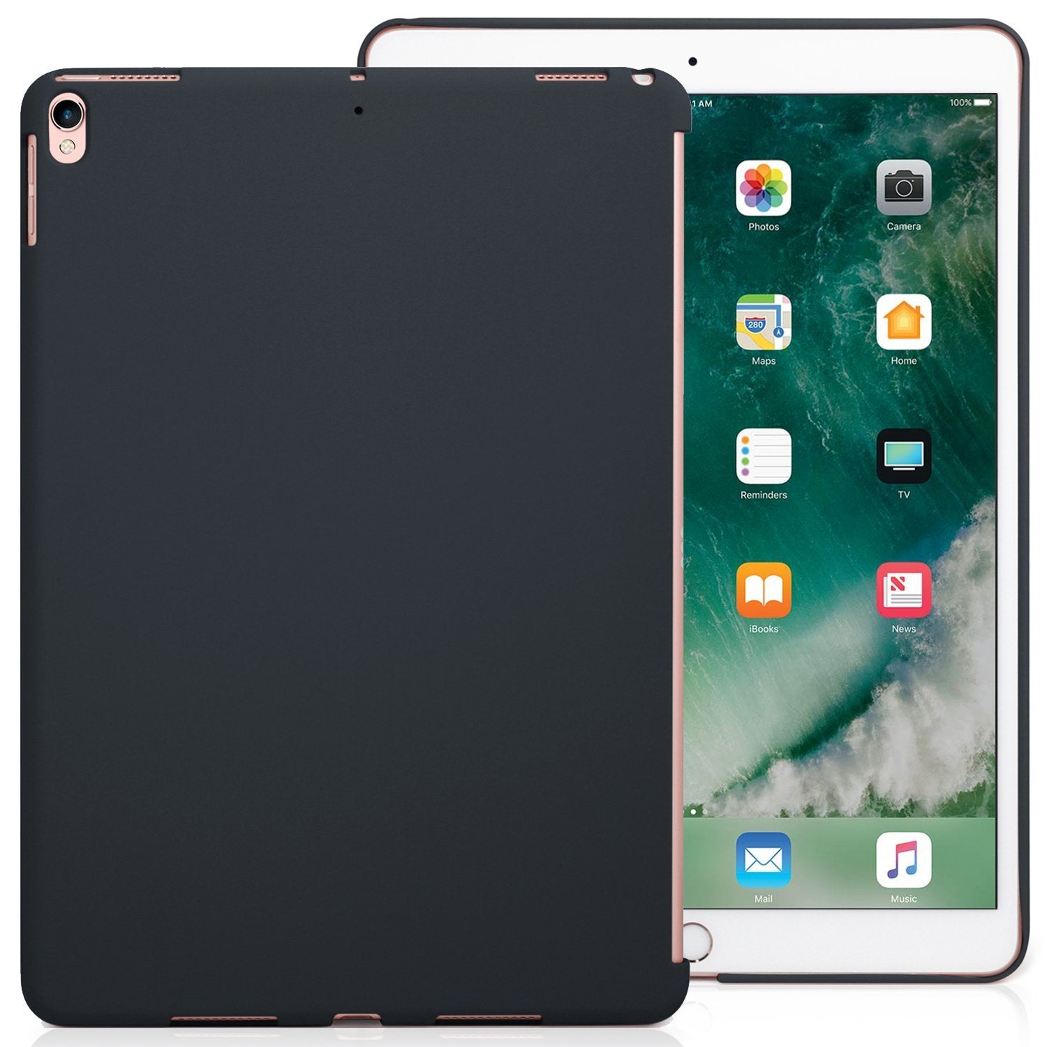 LUVVITT SVELTE Hard Slim Fit Premium Case for iPad Pro 12.9 (2017) - Black