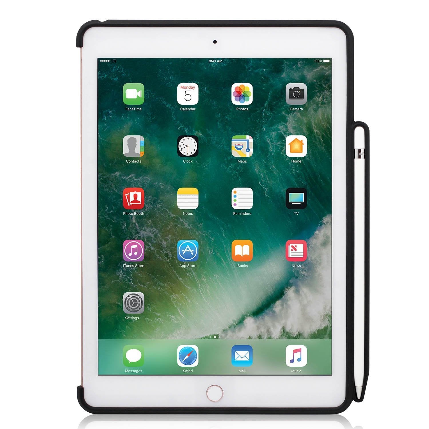 LUVVITT iPad Pro 10.5 Case (2017) with Pencil Holder Compatible with Keyboard