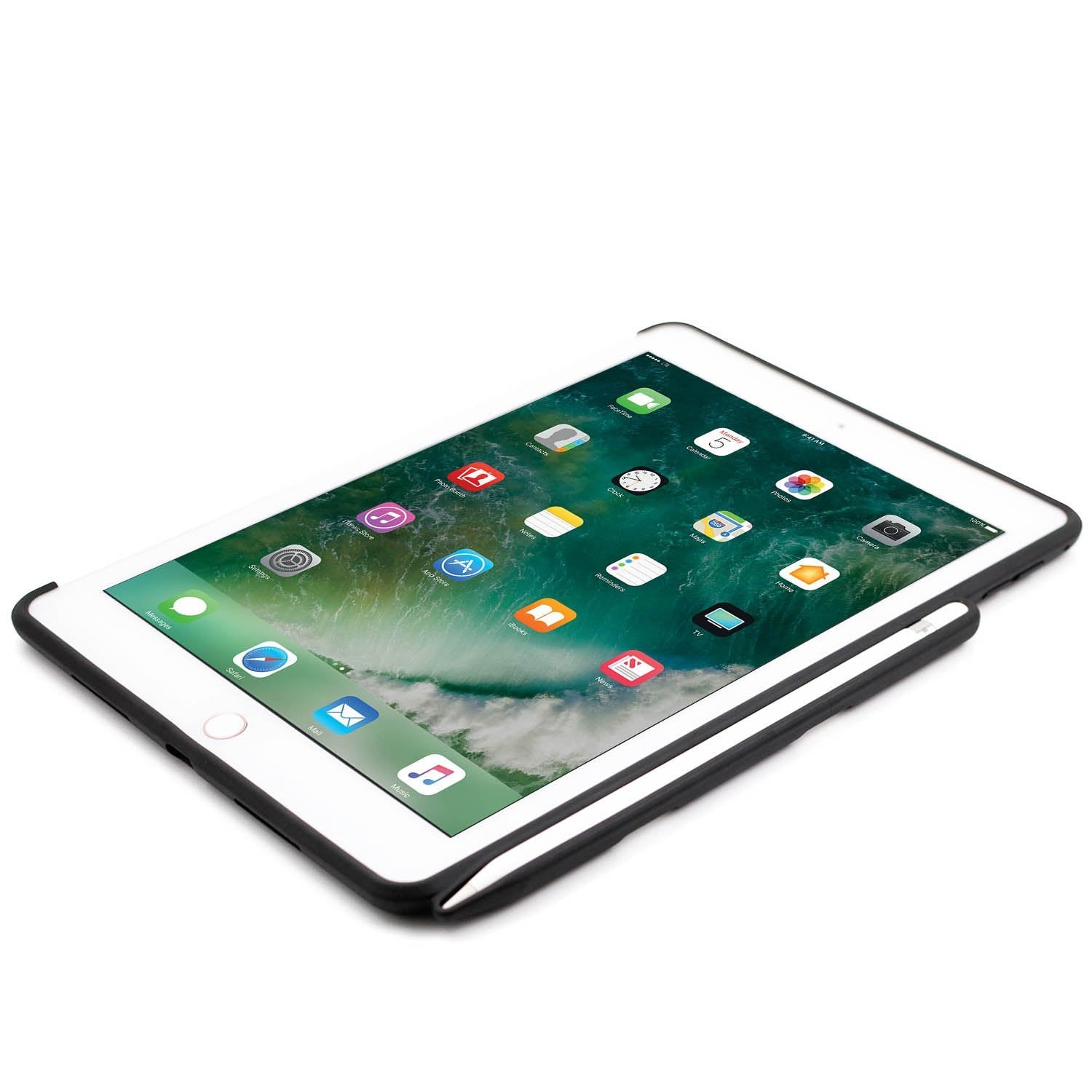 LUVVITT iPad 9.7 Case (2018) with Pencil Holder Compatible with Keyboard