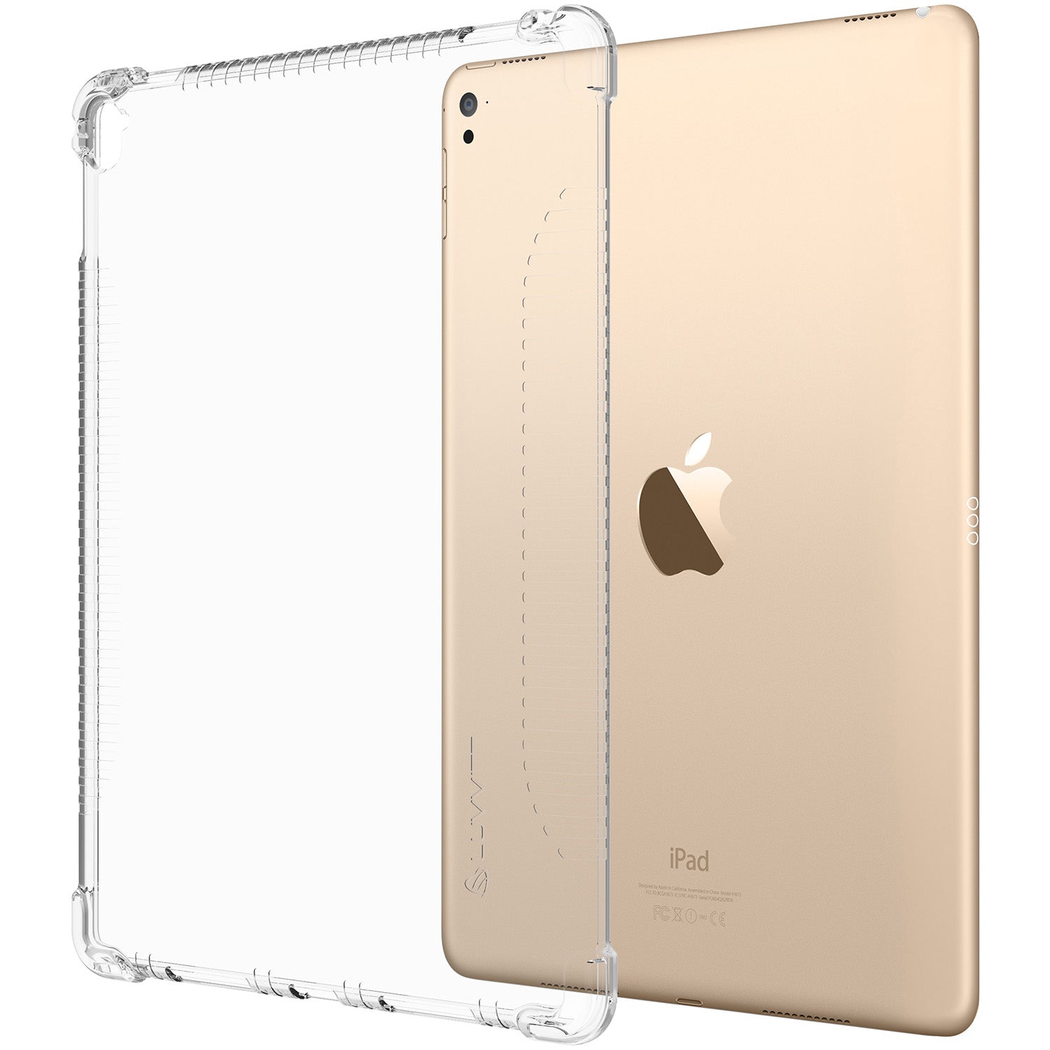 LUVVITT CLEAR GRIP Soft Skin TPU Rubber Back Cover for iPad Pro 9.7 inch - Clear