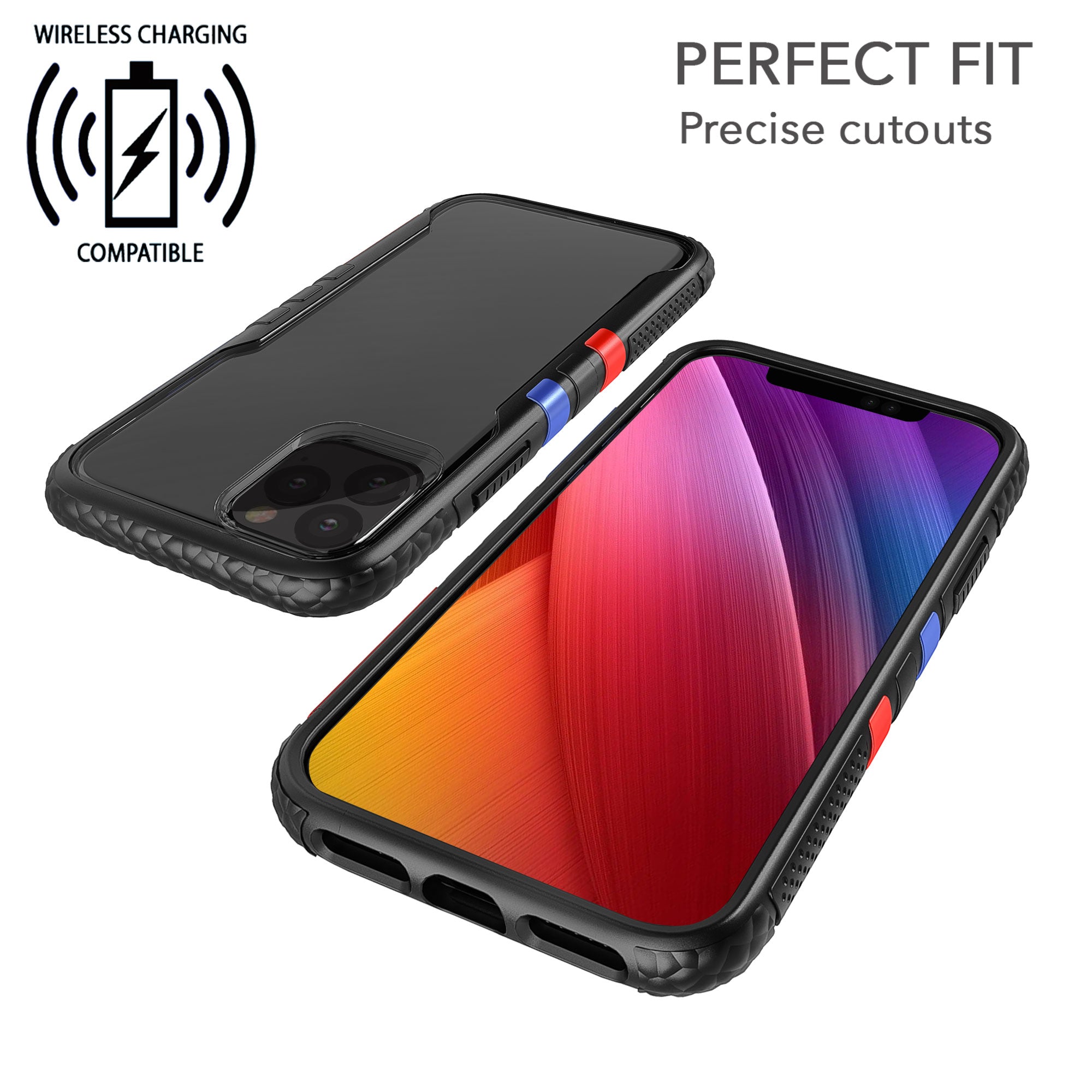 Luvvitt ProofTech Hybrid Case with AntiShock Protection for Apple iPhone 11 Pro Max 2019 - Black