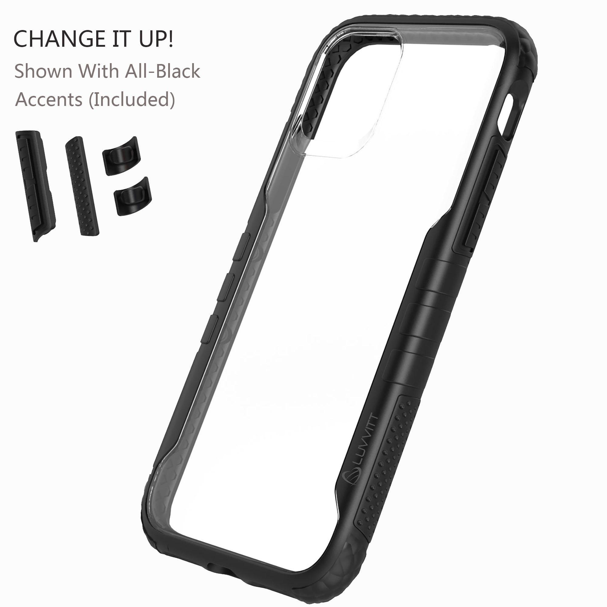 Luvvitt ProofTech Hybrid Case with AntiShock Protection for Apple iPhone 11 Pro Max 2019 - Black