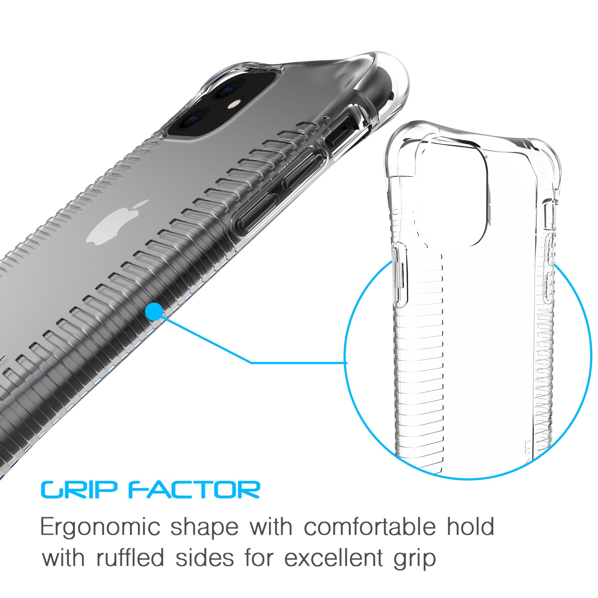 Luvvitt Clear Grip Shockproof Flexible TPU Case for Apple iPhone 11 Pro Max 2019