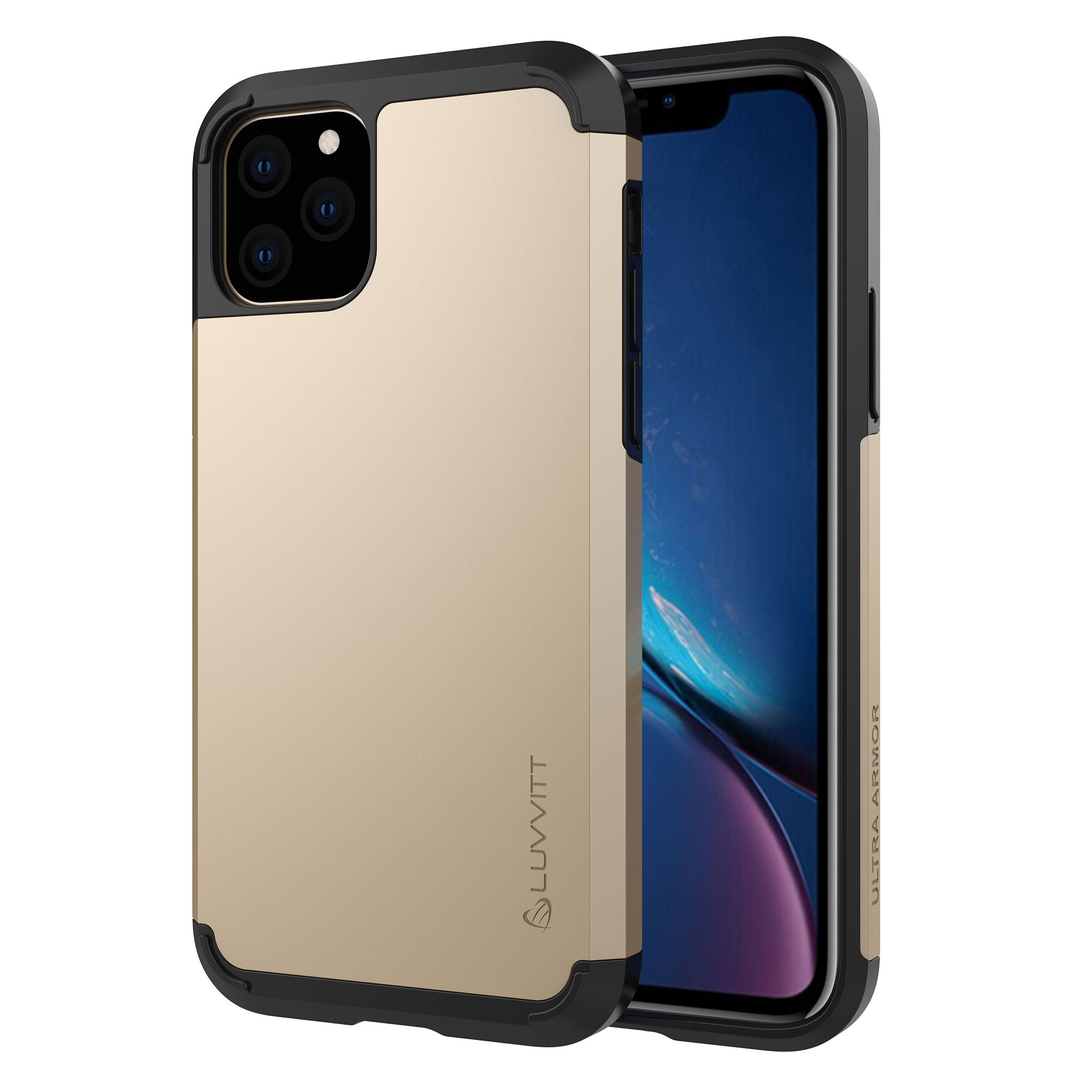 Luvvitt Ultra Armor Dual Layer Heavy Duty Case for iPhone 11 Pro Max 2019 - Gold