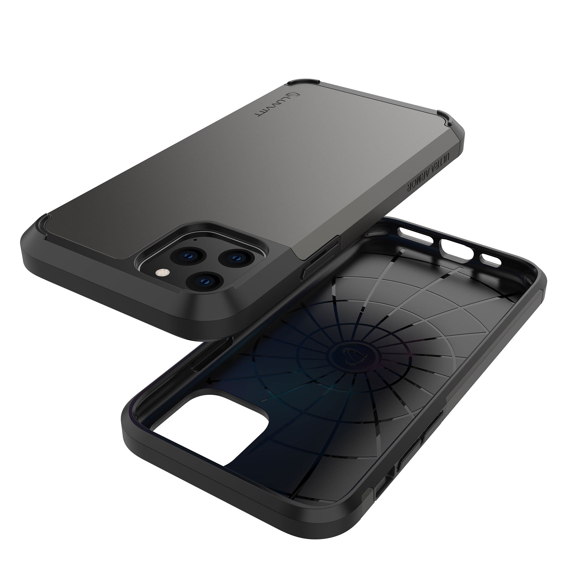 Luvvitt Ultra Armor Dual Layer Heavy Duty Case for iPhone 11 Pro Max 2019 - Space Gray