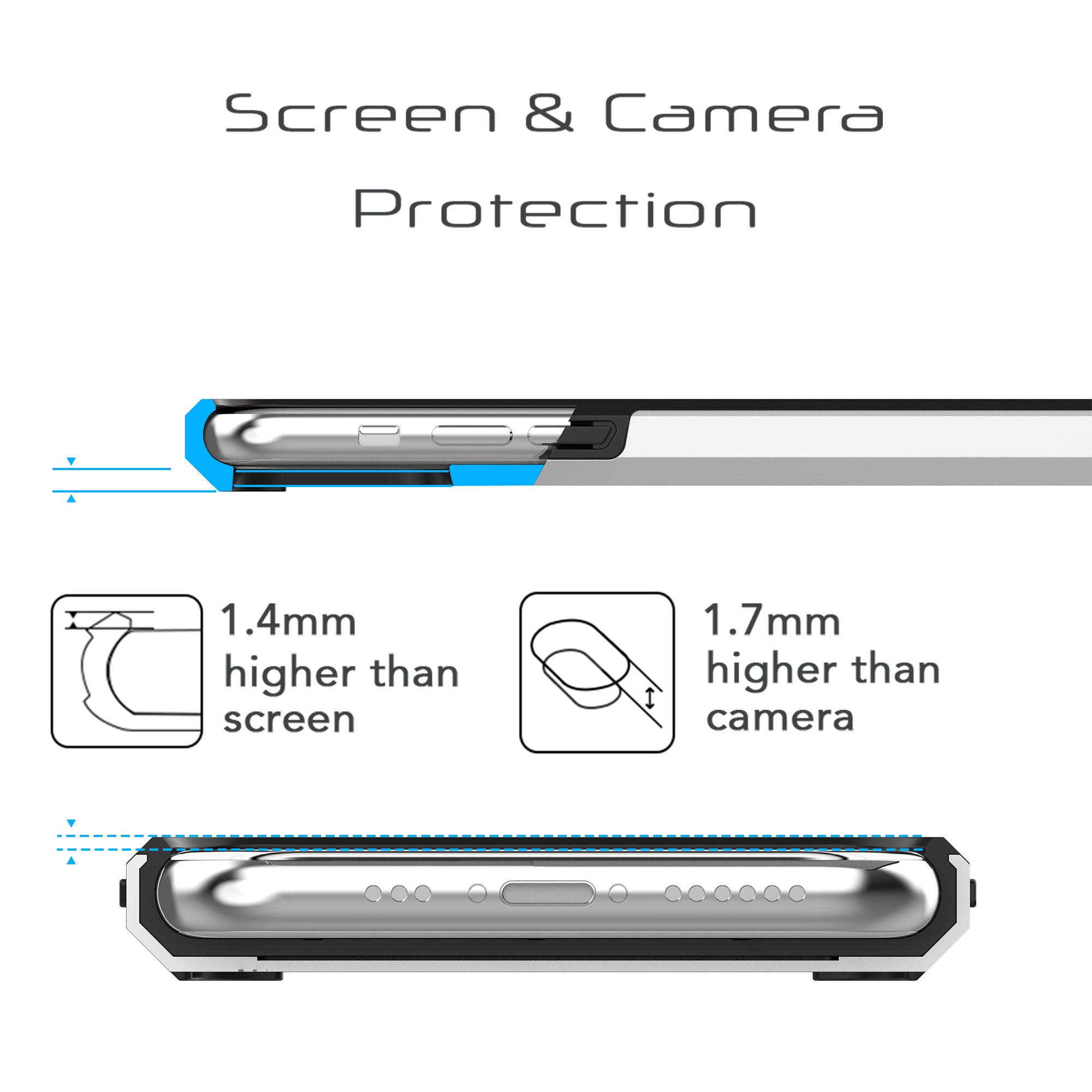 Luvvitt Ultra Armor Dual Layer Heavy Duty Case for iPhone 11 Pro Max 2019 - Silver