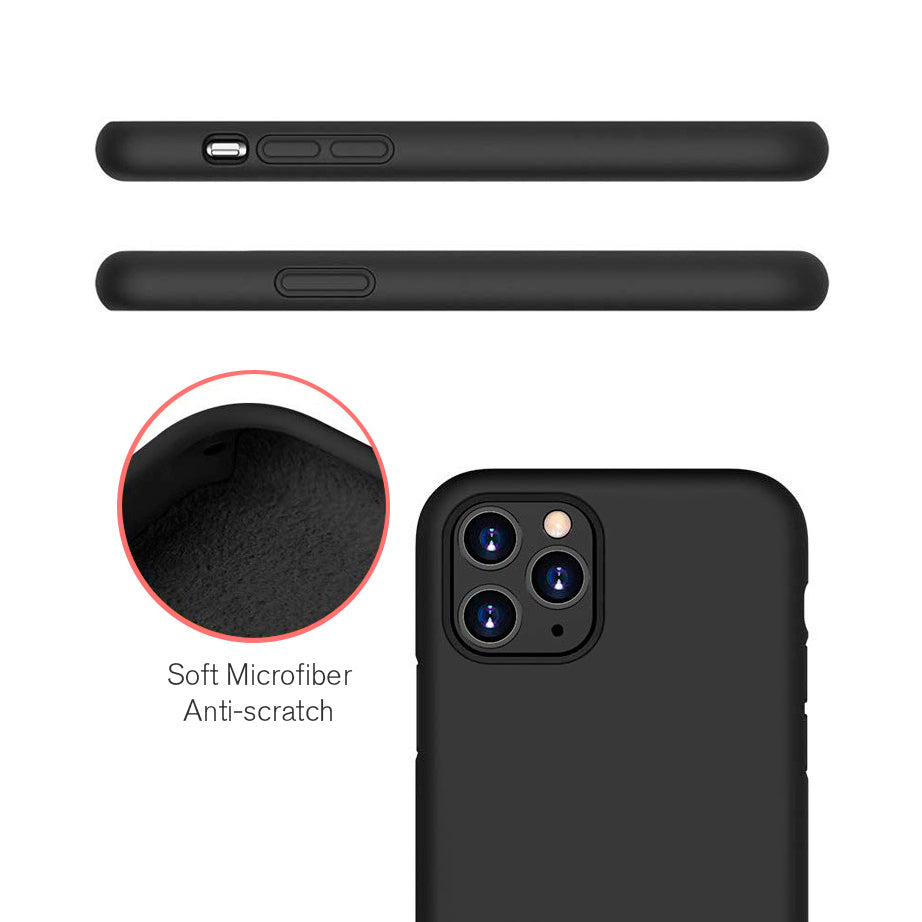 Luvvitt Liquid Silicone Case for Apple iPhone 11 Pro Max 2019 - Black