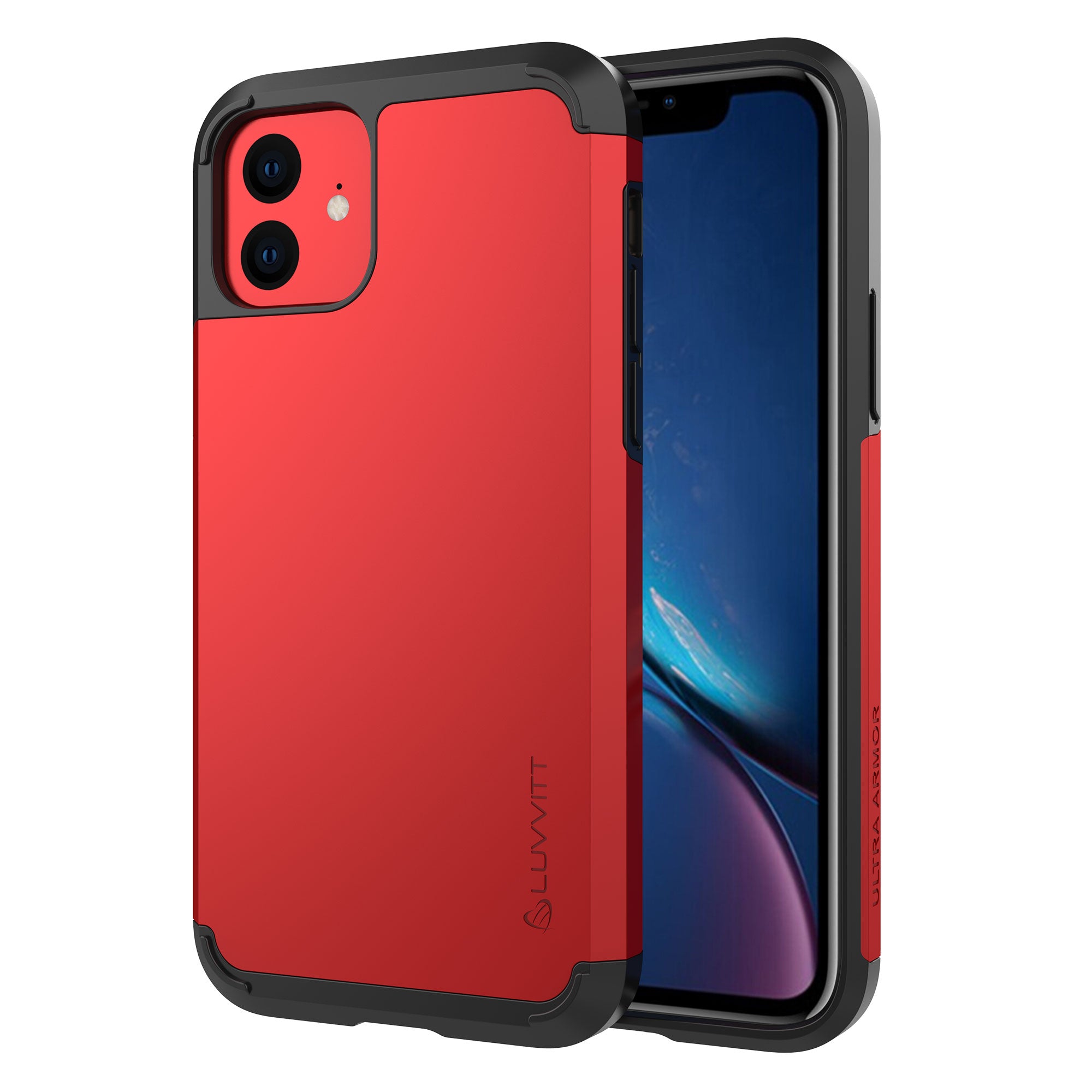 Luvvitt Ultra Armor Dual Layer Heavy Duty Case for iPhone 11 2019 - Red