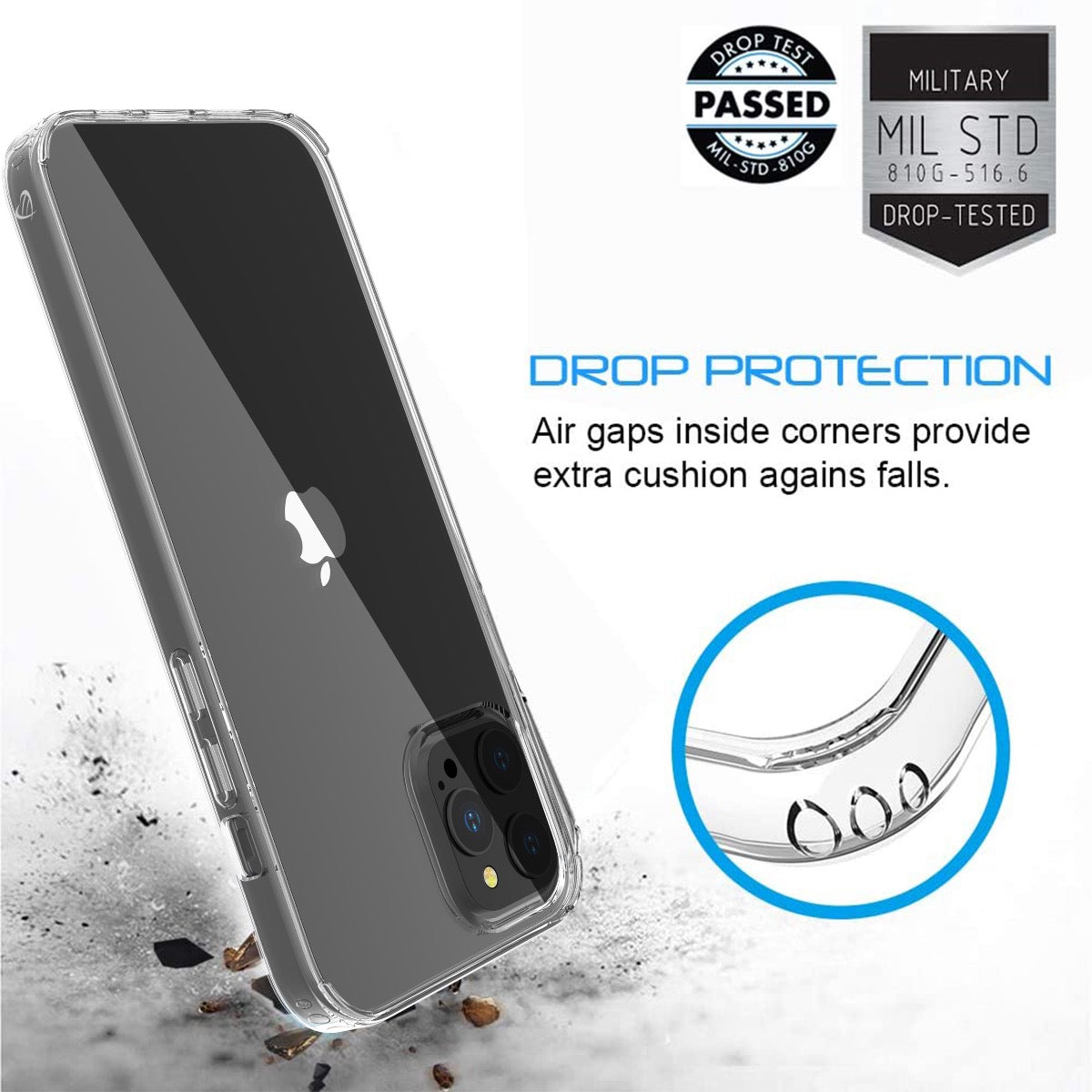 Luvvitt Clear View Hybrid Case for Apple iPhone 15 Pro (6.1")