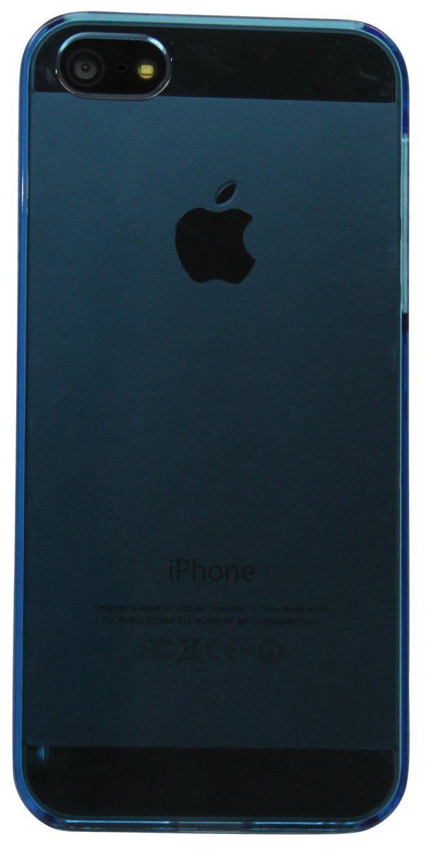 LUVVITT CRYSTAL VIEW Hard Shell Back Hard Case for iPhone 5 / 5S Crystal Clear Blue