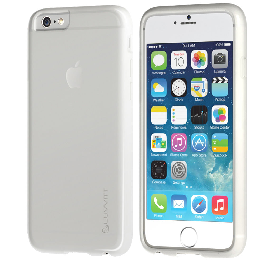 LUVVITT FROST iPhone 6/6s PLUS Case Soft TPU Rubber Back Cover - Frosted Clear