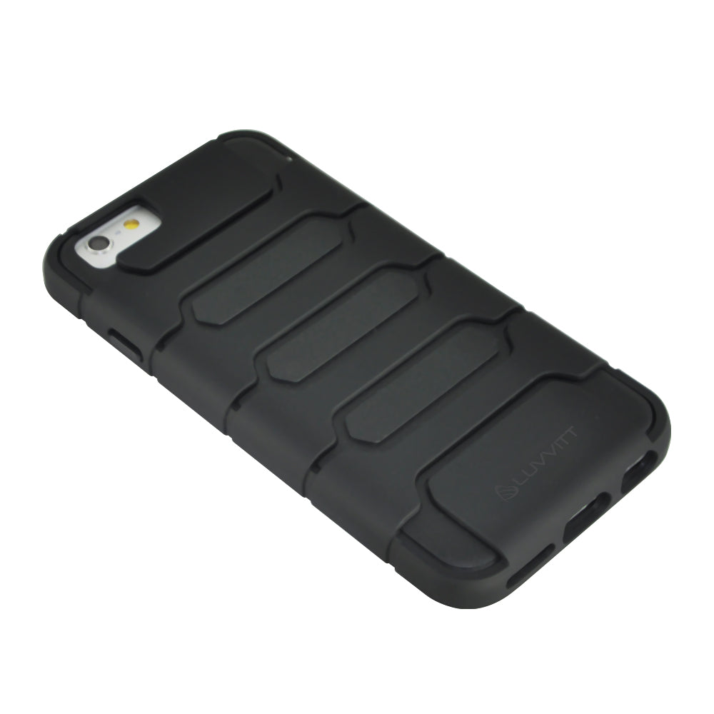 LUVVITT ARMOR SHELL iPhone 6 Case / Dual Layer Back Cover for iPhone 6 - Black