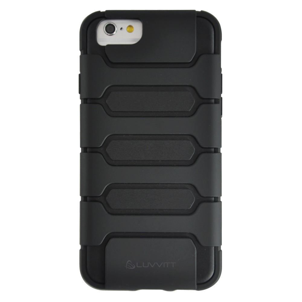 LUVVITT ARMOR SHELL iPhone 6 Case / Dual Layer Back Cover for iPhone 6 - Black