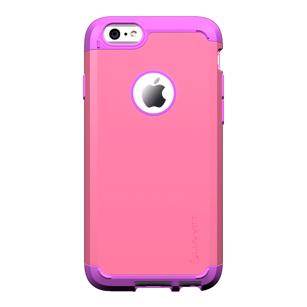 LUVVITT ULTRA ARMOR iPhone 6 / 6S Case | Dual Layer Back Cover - Purple / Pink