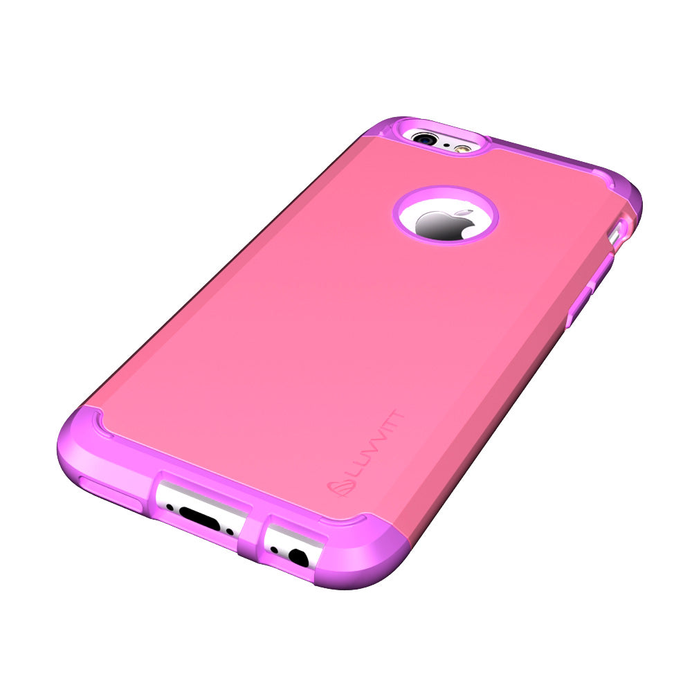 LUVVITT ULTRA ARMOR iPhone 6 / 6S Case | Dual Layer Back Cover - Purple / Pink