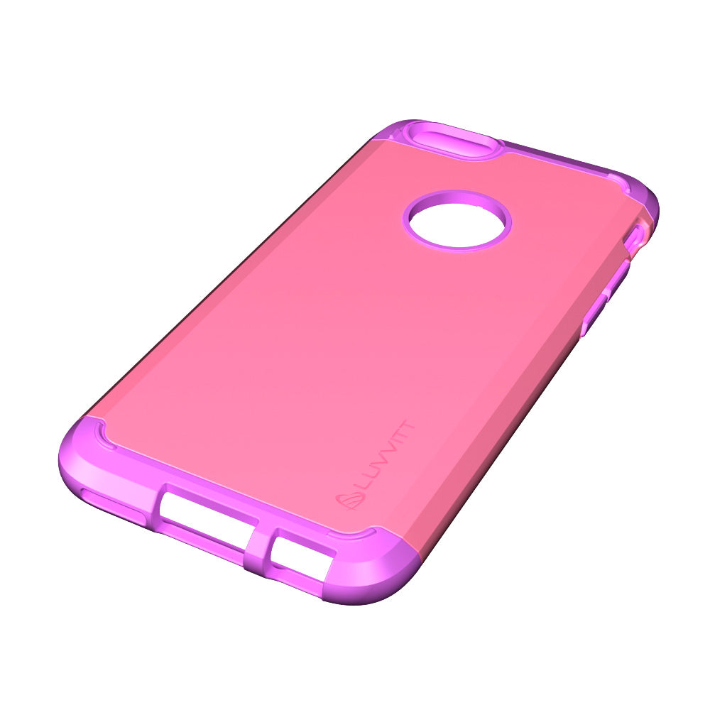 LUVVITT ULTRA ARMOR iPhone 6 / 6S Case | Dual Layer Back Cover - Purple / Pink