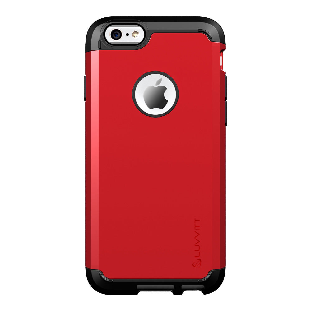 LUVVITT ULTRA ARMOR iPhone 6/6s PLUS Case | Back Cover for iPhone 5.5 in - Red