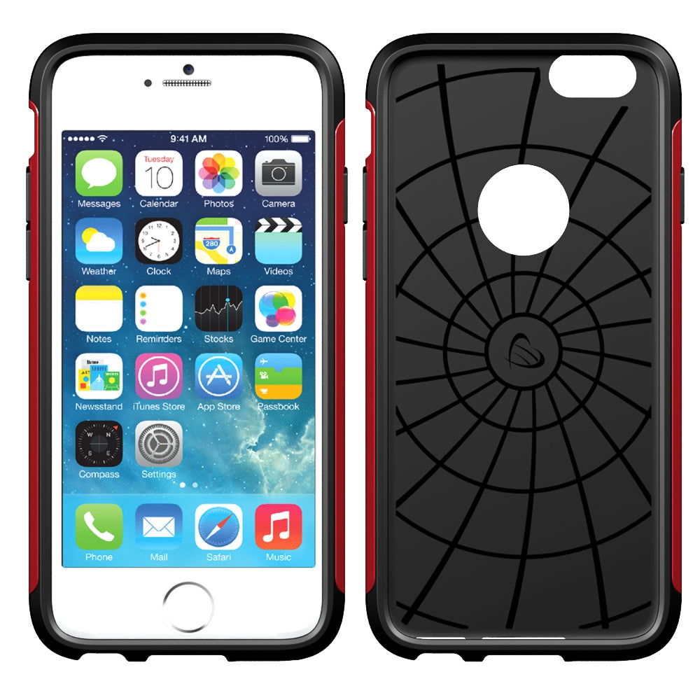 LUVVITT ULTRA ARMOR iPhone 6/6s PLUS Case | Back Cover for iPhone 5.5 in - Red