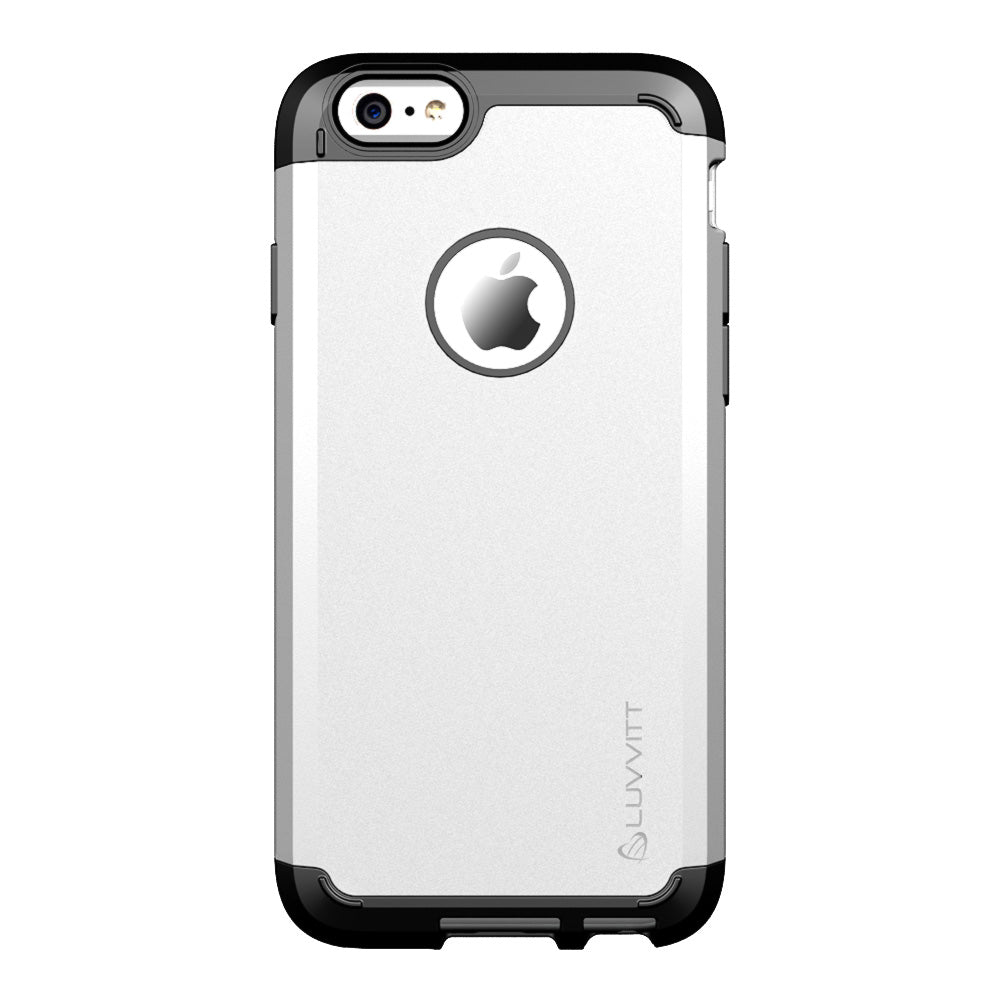 LUVVITT ULTRA ARMOR iPhone 6 / 6S Case | Dual Layer Back Cover - Silver
