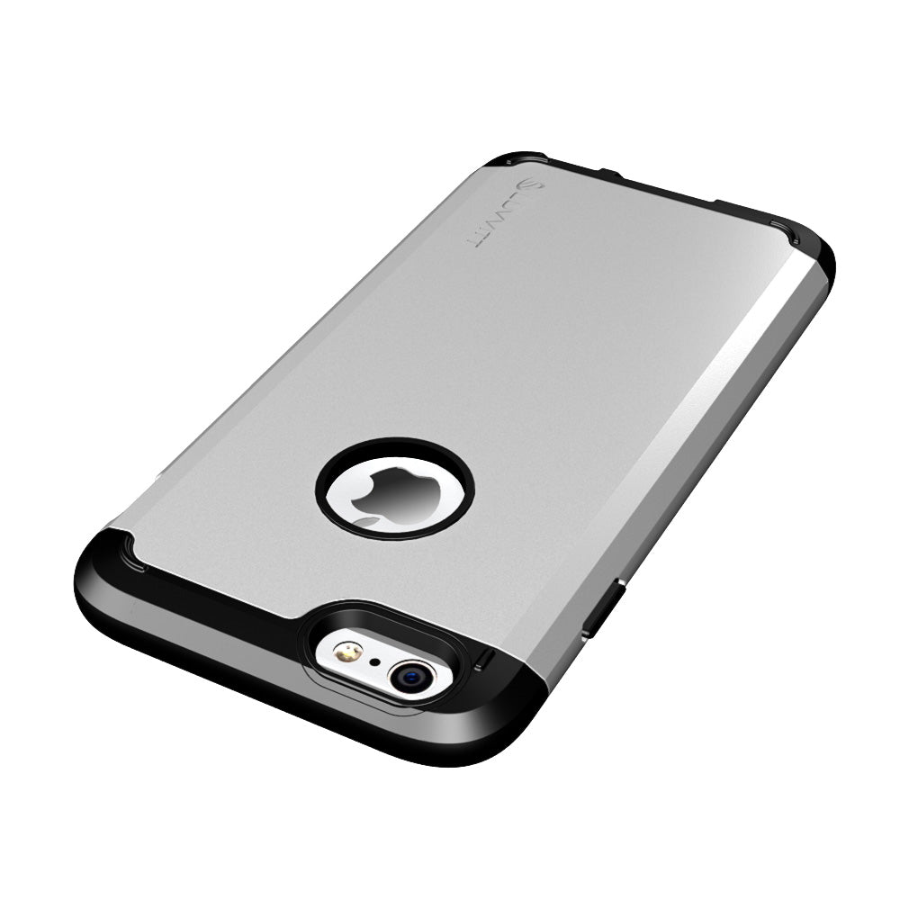 LUVVITT ULTRA ARMOR iPhone 6 / 6S Case | Dual Layer Back Cover - Silver