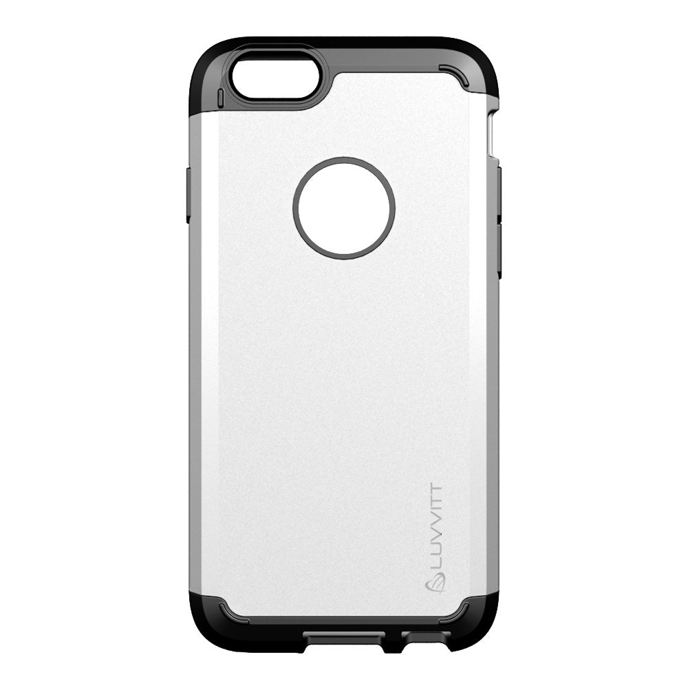 LUVVITT ULTRA ARMOR iPhone 6 / 6S Case | Dual Layer Back Cover - Silver