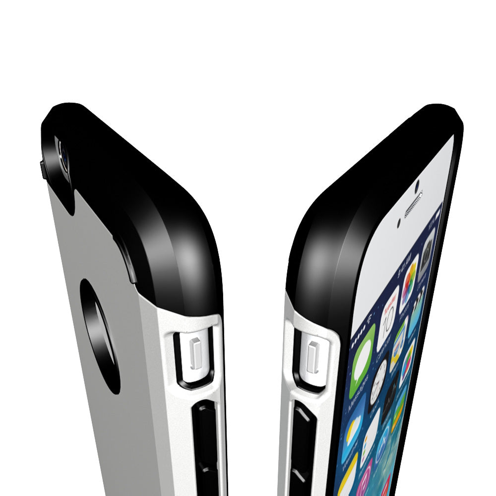LUVVITT ULTRA ARMOR iPhone 6 / 6S Case | Dual Layer Back Cover - Silver
