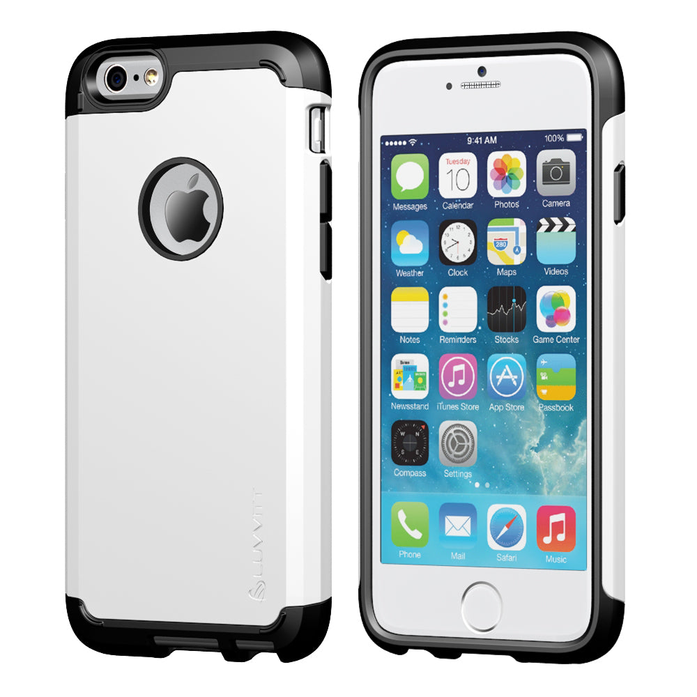 LUVVITT ULTRA ARMOR iPhone 6 / 6S Case | Dual Layer Back Cover - White