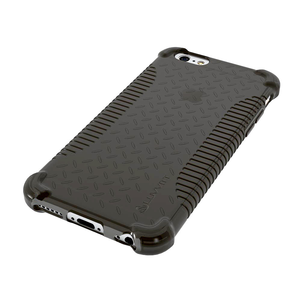 LUVVITT CLEAR GRIP iPhone 6S / 6 Case Soft TPU Rubber Back Cover - Black