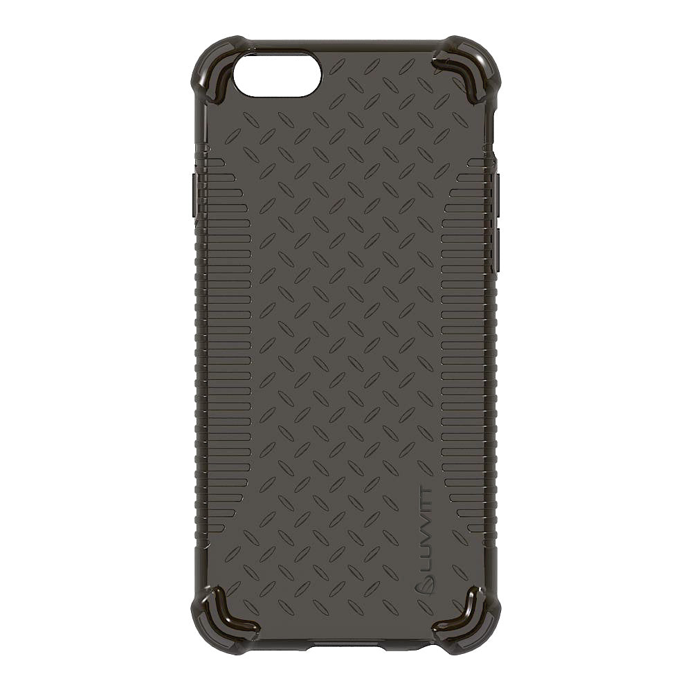 LUVVITT CLEAR GRIP iPhone 6S / 6 Case Soft TPU Rubber Back Cover - Black
