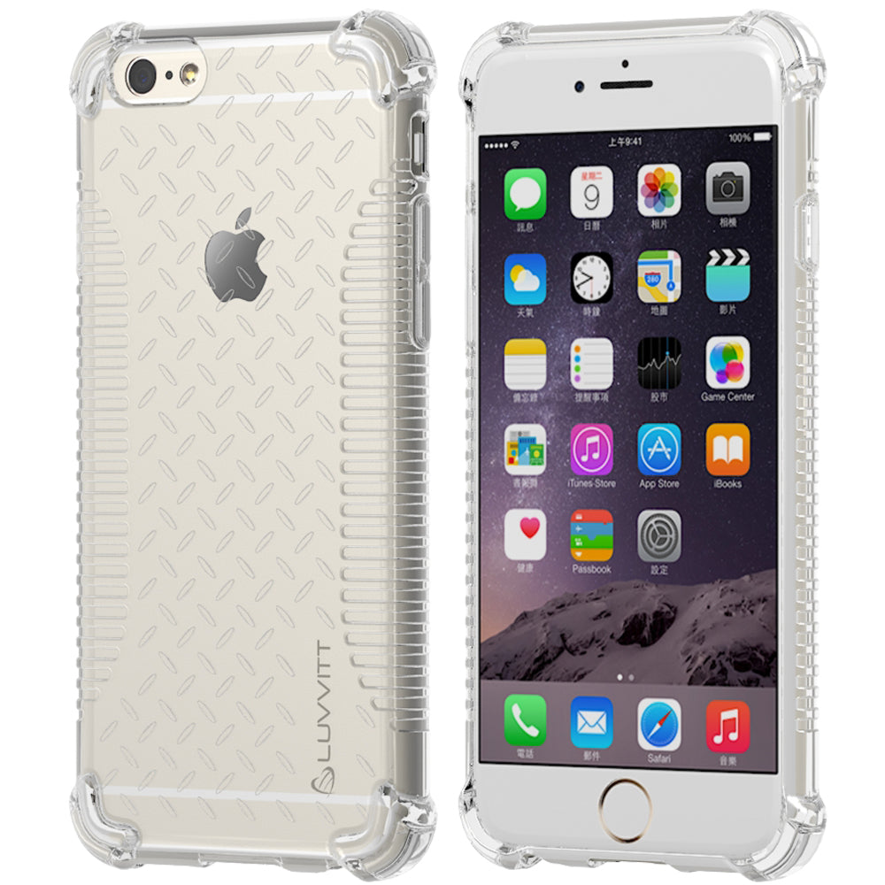 LUVVITT CLEAR GRIP Galaxy Note 6 Case Soft TPU Rubber Back Cover - Crystal Clear