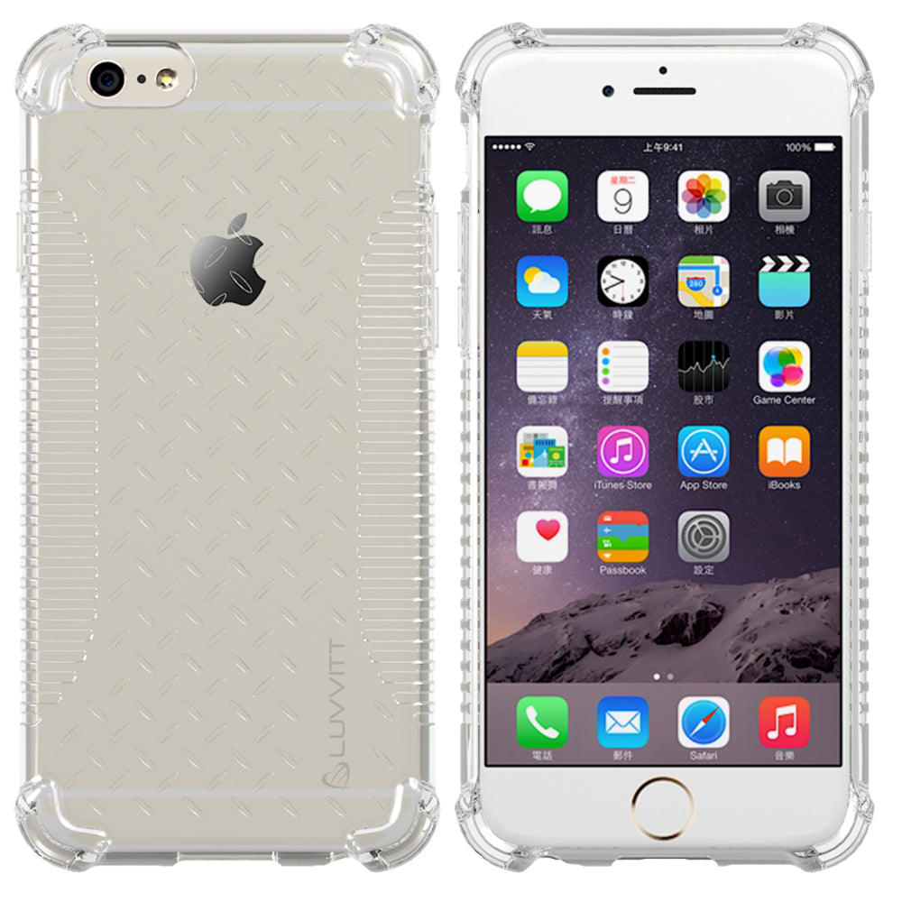 LUVVITT CLEAR GRIP Galaxy Note 6 Case Soft TPU Rubber Back Cover - Crystal Clear