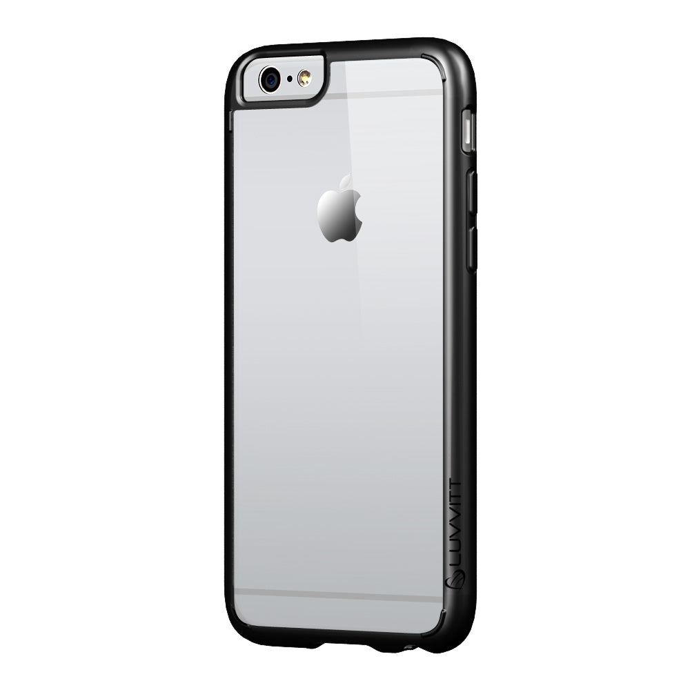 LUVVITT CLEARVIEW Case for iPhone 6S / 6 | Hybrid Back Cover - Clear / Black