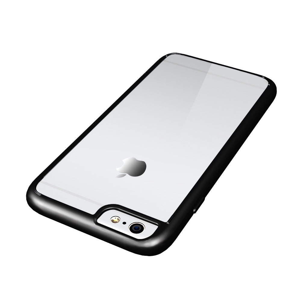 LUVVITT CLEARVIEW Case for iPhone 6S / 6 | Hybrid Back Cover - Clear / Black