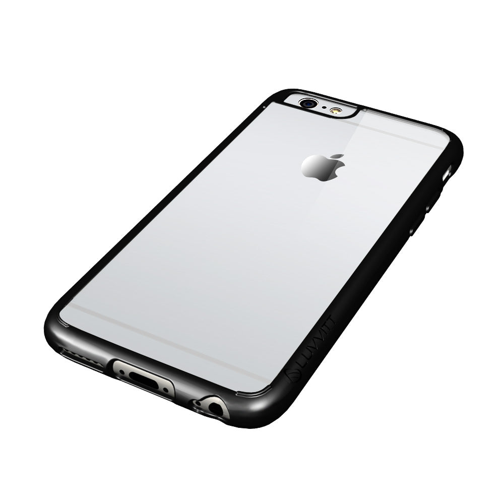 LUVVITT CLEARVIEW Case for iPhone 6S / 6 | Hybrid Back Cover - Clear / Black