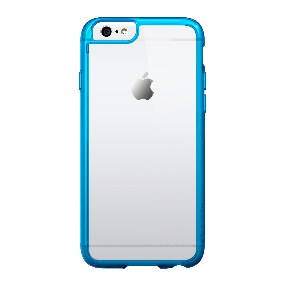 LUVVITT CLEARVIEW Case for iPhone 6S / 6 | Hybrid Back Cover - Transparent Blue