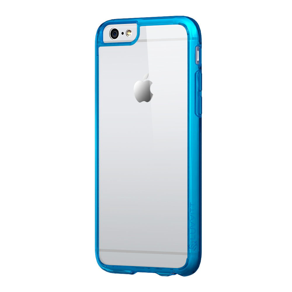 LUVVITT CLEARVIEW Case for iPhone 6S / 6 | Hybrid Back Cover - Transparent Blue