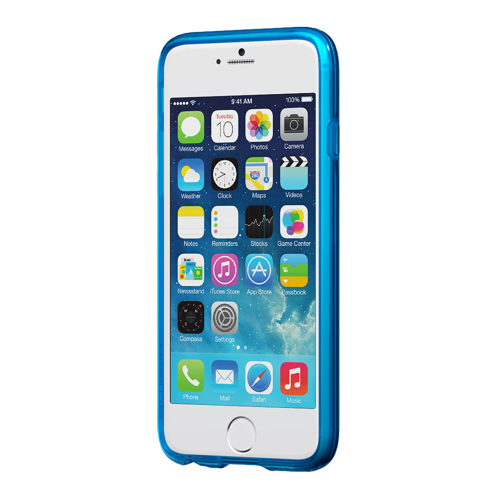 LUVVITT CLEARVIEW Case for iPhone 6S / 6 | Hybrid Back Cover - Transparent Blue