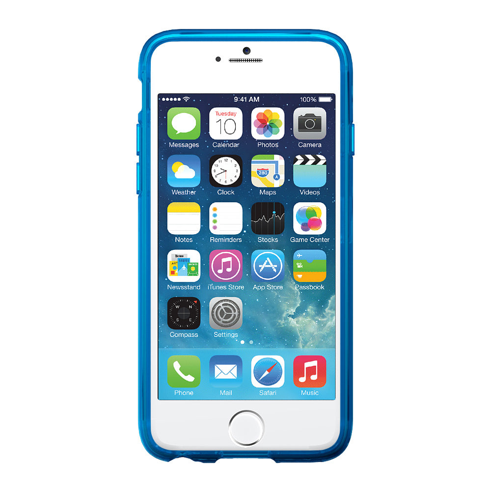 LUVVITT CLEARVIEW Case for iPhone 6S / 6 | Hybrid Back Cover - Transparent Blue